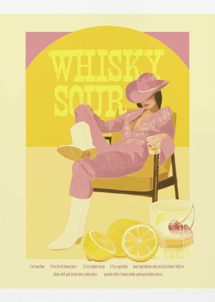 Jlr Whiskysour Pink Copy - Poster / Art Print