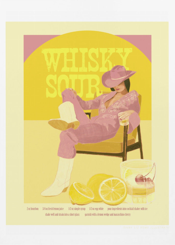 Jlr Whiskysour Pink Copy - Poster / Art Print
