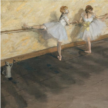 Dancers Practicing At the Barre - Poster / Art Print