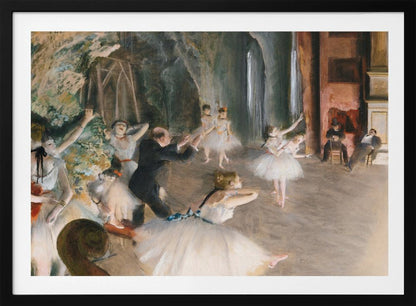 The Rehearsal Onstage - Poster / Art Print