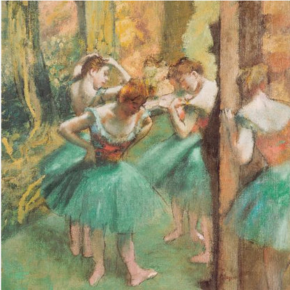 Dancers, Pink and Green - Poster / Art Print