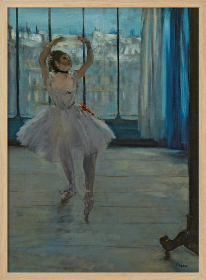 Dancer Posing for a Photographer - Poster / Art Print