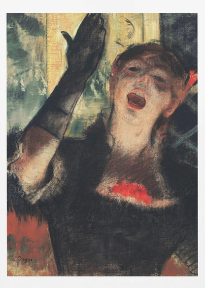 Café Singer - Poster / Art Print
