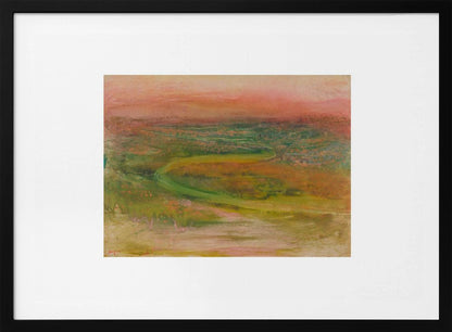 S Shaped Path In an Abstracted Landscape No.2 - Poster / Art Print