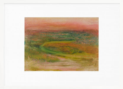 S Shaped Path In an Abstracted Landscape No.2 - Poster / Art Print
