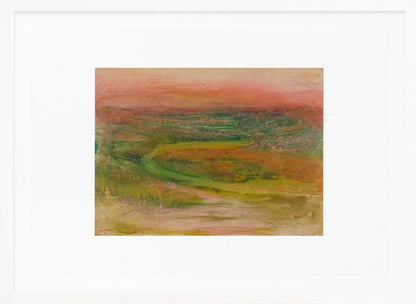 S Shaped Path In an Abstracted Landscape No.2 - Poster / Art Print