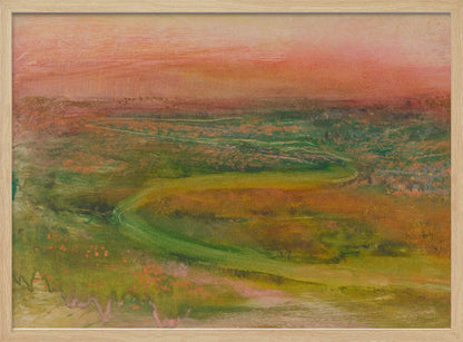 S Shaped Path In an Abstracted Landscape - Poster / Art Print