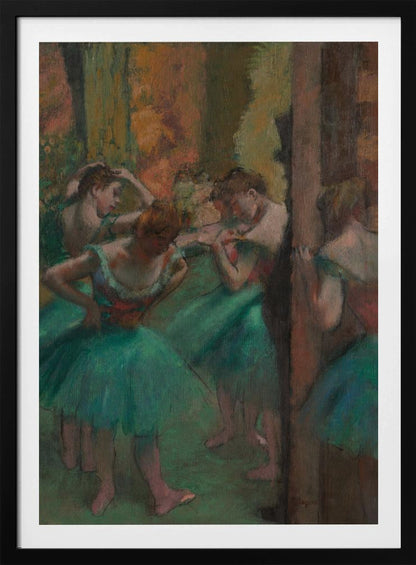 Dancers, Pink and Green - Poster / Art Print