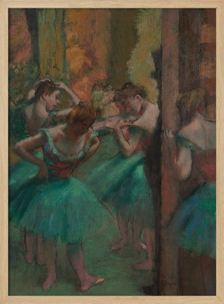 Dancers, Pink and Green - Poster / Art Print