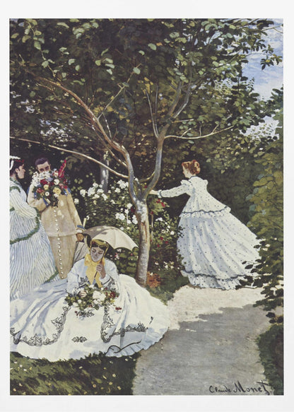 Claude Monet's Women In The Garden (1866) - Poster / Art Print