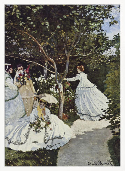 Claude Monet's Women In The Garden (1866) - Poster / Art Print