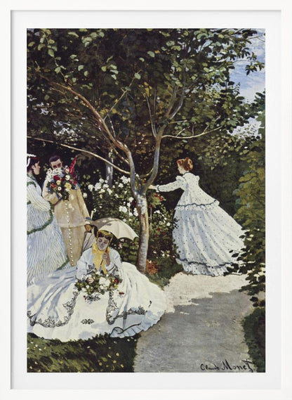 Claude Monet's Women In The Garden (1866) - Poster / Art Print