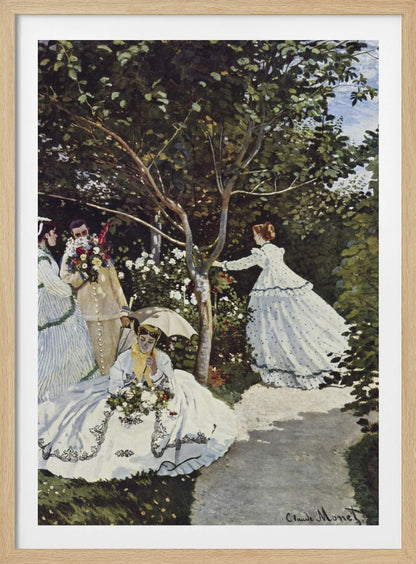 Claude Monet's Women In The Garden (1866) - Poster / Art Print