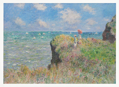 Cliff Walk At Pourville (1882) By Claude Monet. - Poster / Art Print