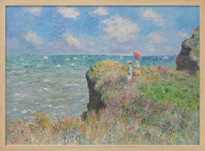 Cliff Walk At Pourville (1882) By Claude Monet. - Poster / Art Print