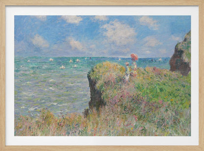 Cliff Walk At Pourville (1882) By Claude Monet. - Poster / Art Print
