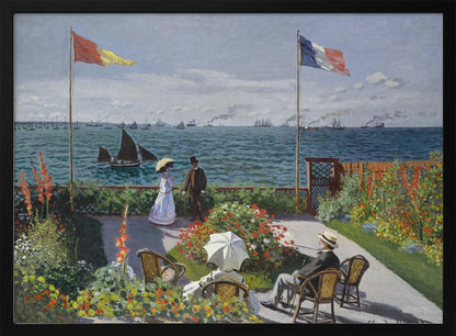 Garden At Sainte Adresse By Claude Monet - Poster / Art Print