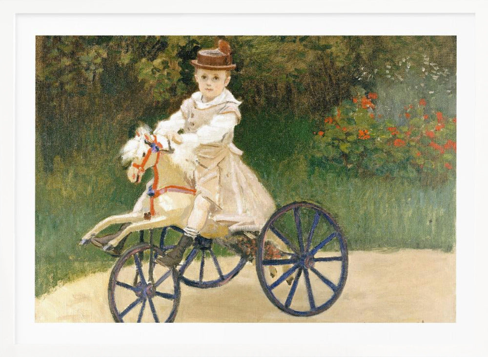 Jean Monet On His Hobby Horse (1872) By Claude Monet - Poster / Art Print