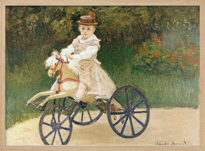 Jean Monet On His Hobby Horse (1872) By Claude Monet - Poster / Art Print