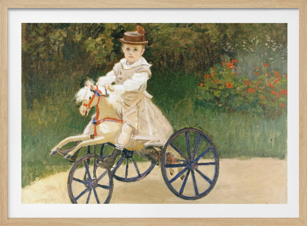 Jean Monet On His Hobby Horse (1872) By Claude Monet - Poster / Art Print