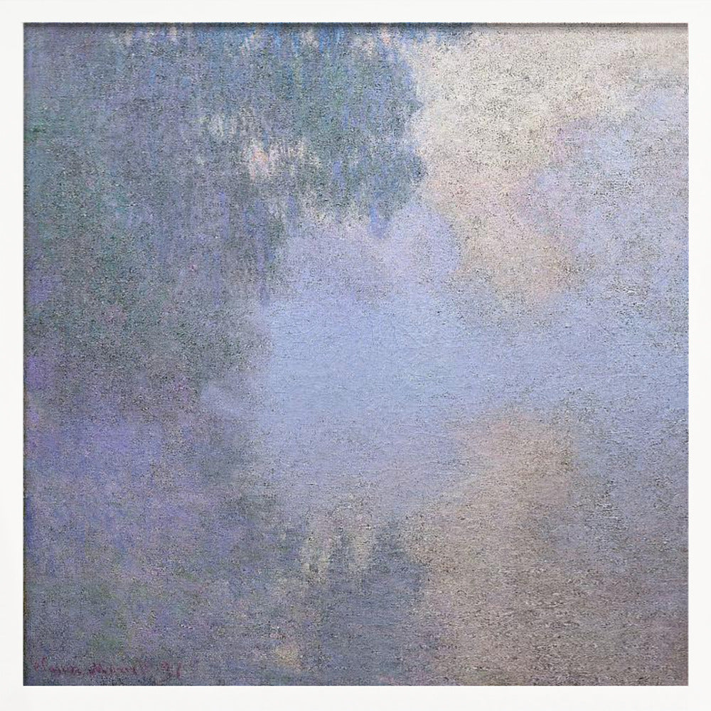 Morning On the Seine Near Giverny (1897) By Claude Monet - Poster / Art Print