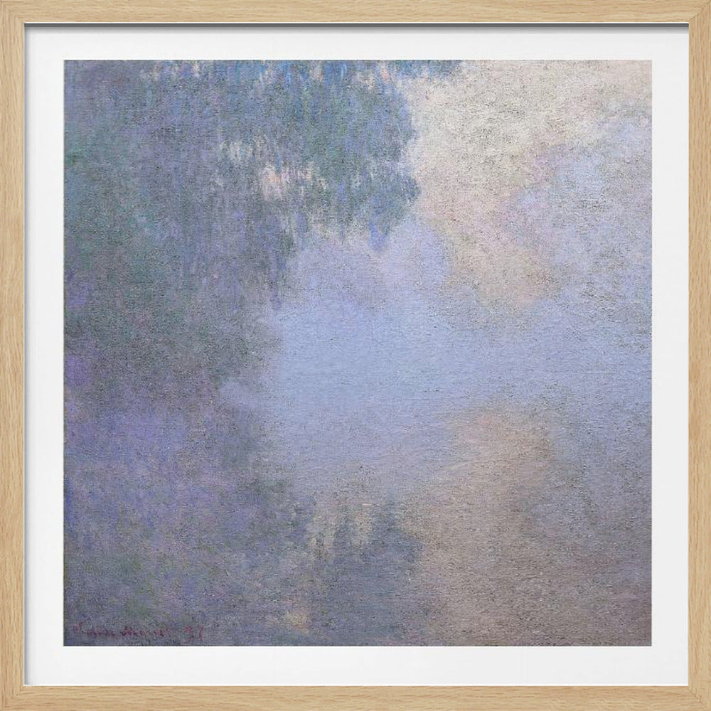 Morning On the Seine Near Giverny (1897) By Claude Monet - Poster / Art Print