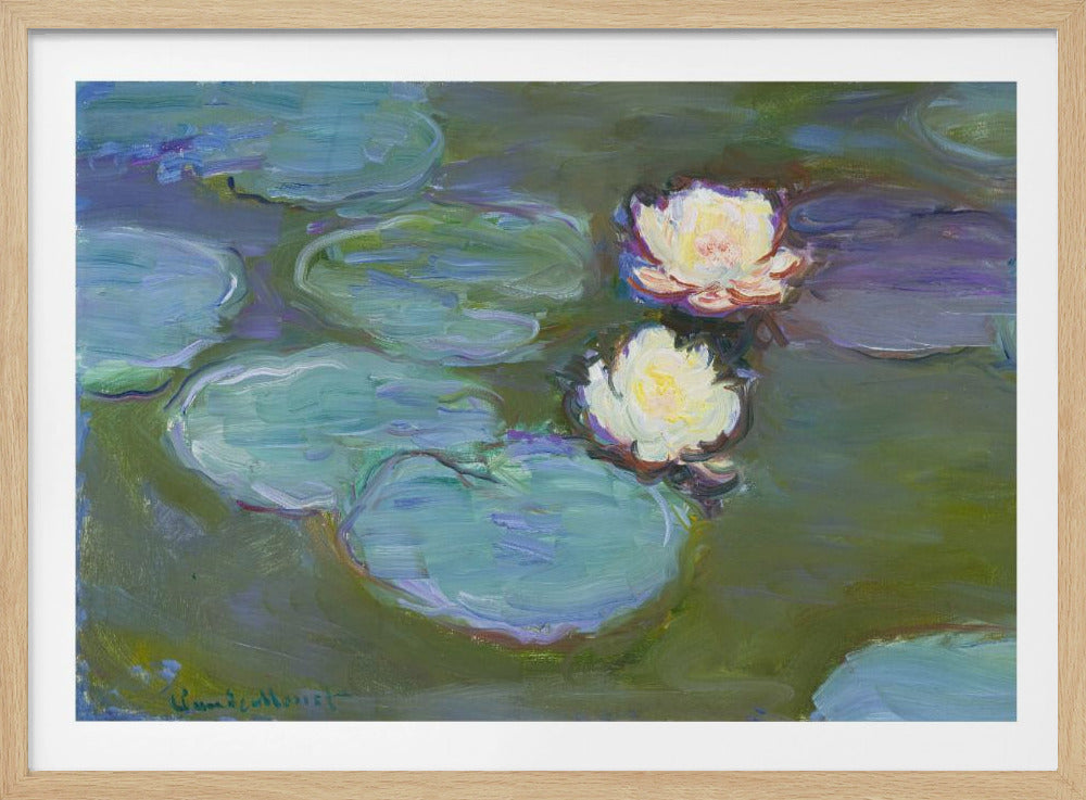 Nympheas (1897–1898) By Claude Monet. - Poster / Art Print