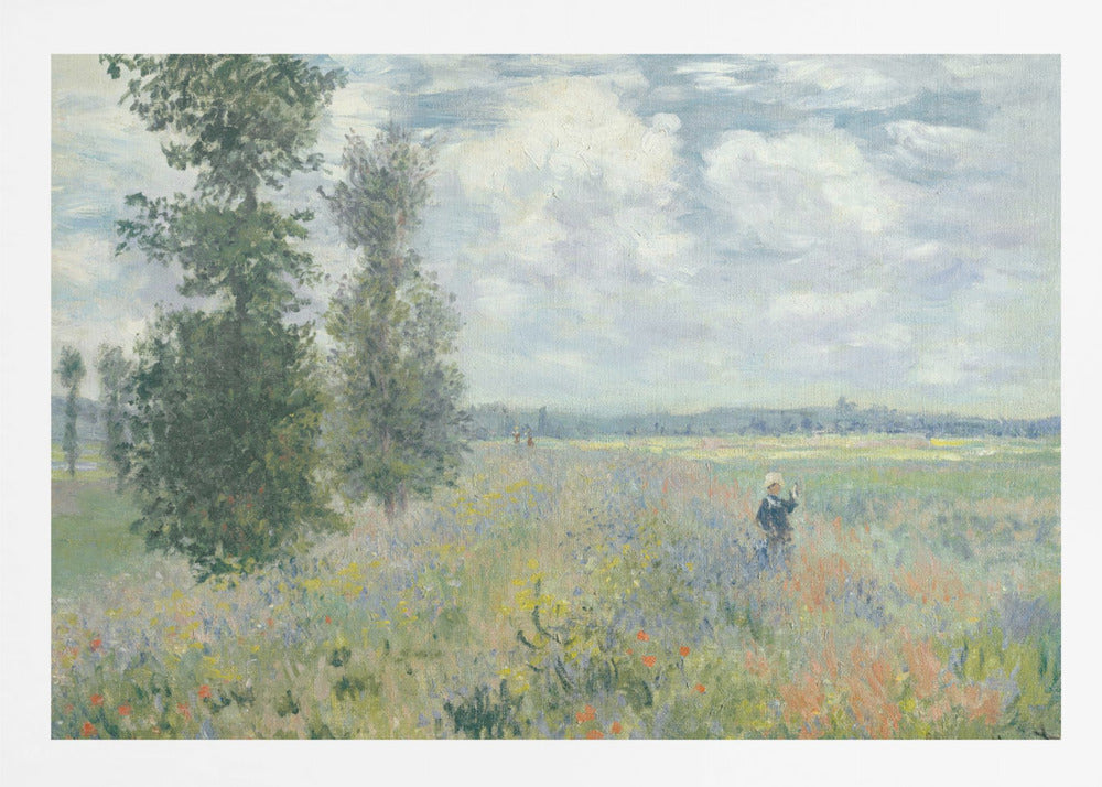 Poppy Fields Near Argenteuil (1875) By Claude Monet - Poster / Art Print