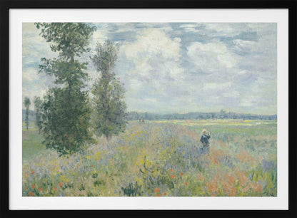 Poppy Fields Near Argenteuil (1875) By Claude Monet - Poster / Art Print