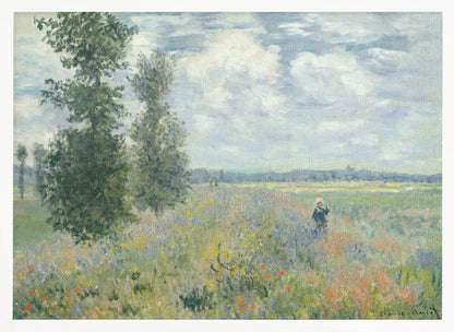 Poppy Fields Near Argenteuil (1875) By Claude Monet - Poster / Art Print