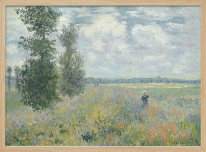 Poppy Fields Near Argenteuil (1875) By Claude Monet - Poster / Art Print