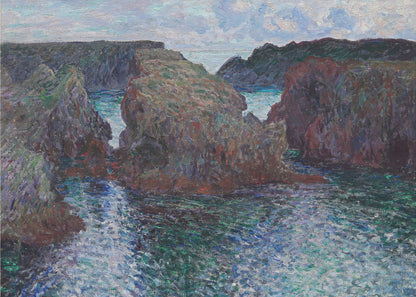 Rocks At Port Goulphar, Belle Île (1886) By Claude Monet - Poster / Art Print