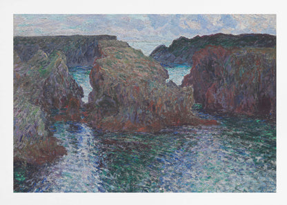 Rocks At Port Goulphar, Belle Île (1886) By Claude Monet - Poster / Art Print