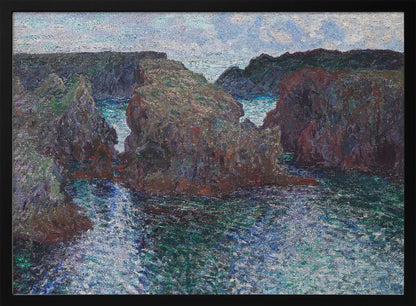 Rocks At Port Goulphar, Belle Île (1886) By Claude Monet - Poster / Art Print