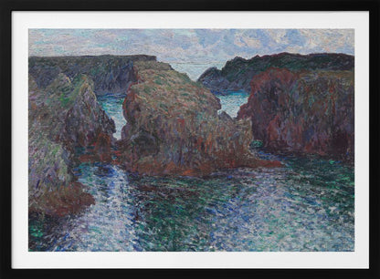 Rocks At Port Goulphar, Belle Île (1886) By Claude Monet - Poster / Art Print