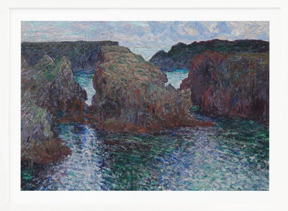 Rocks At Port Goulphar, Belle Île (1886) By Claude Monet - Poster / Art Print