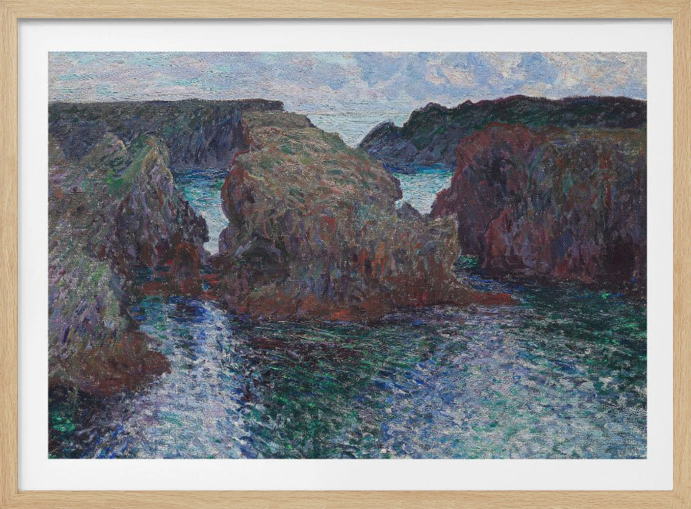 Rocks At Port Goulphar, Belle Île (1886) By Claude Monet - Poster / Art Print