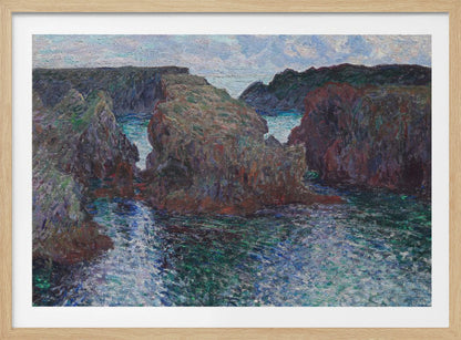 Rocks At Port Goulphar, Belle Île (1886) By Claude Monet - Poster / Art Print