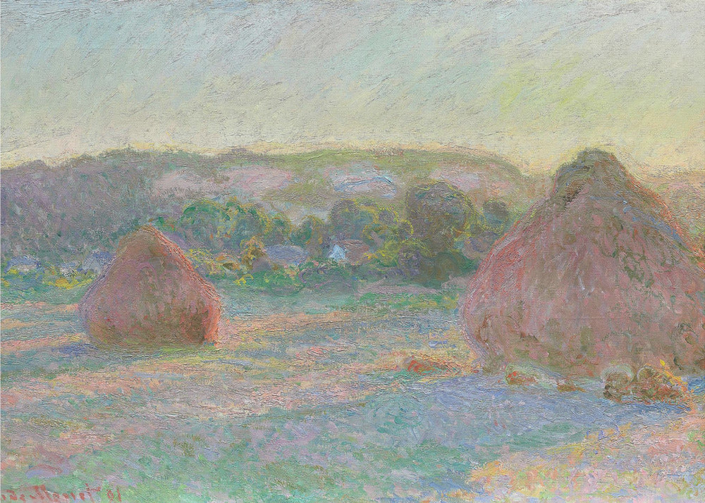 Stacks of Wheat, End of Summer (1890–1891) By Claude Monet - Poster / Art Print