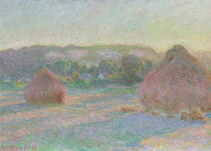 Stacks of Wheat, End of Summer (1890–1891) By Claude Monet - Poster / Art Print
