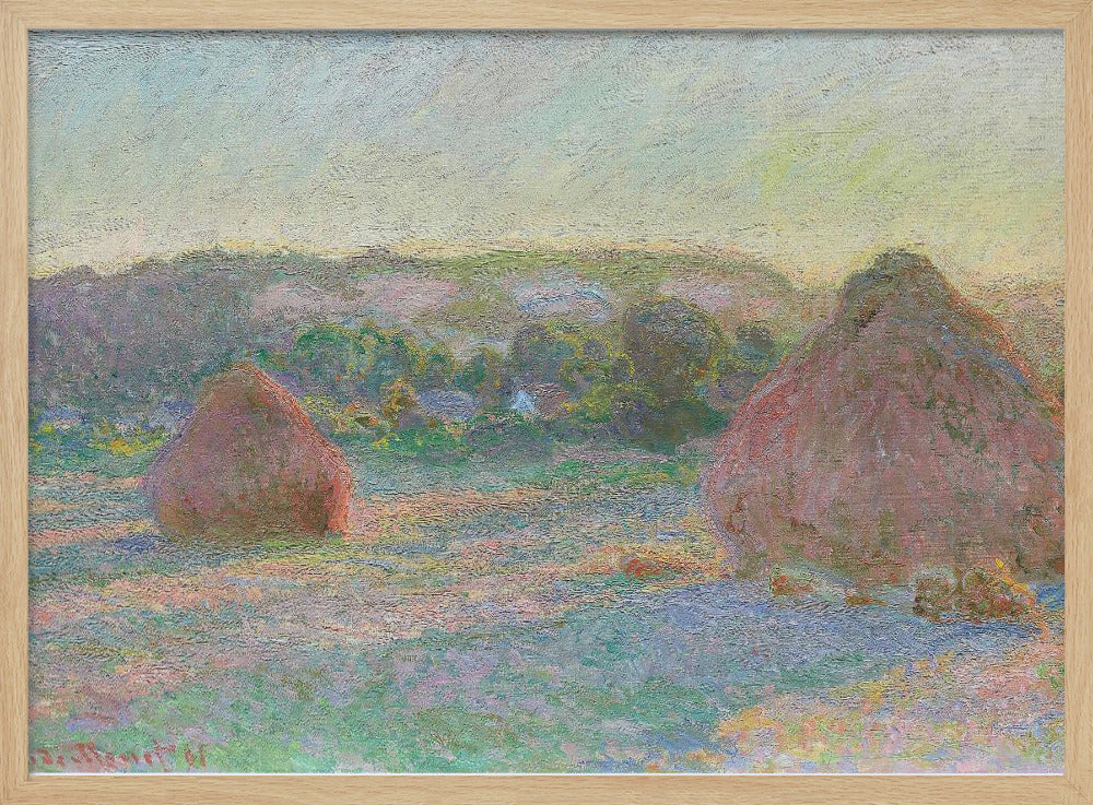 Stacks of Wheat, End of Summer (1890–1891) By Claude Monet - Poster / Art Print