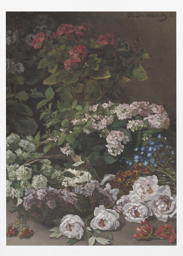 Spring Flowers (1864) By Claude Monet - Poster / Art Print