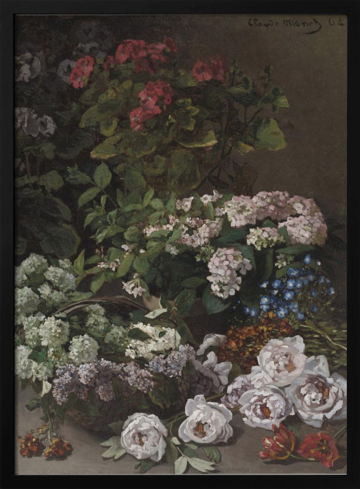 Spring Flowers (1864) By Claude Monet - Poster / Art Print