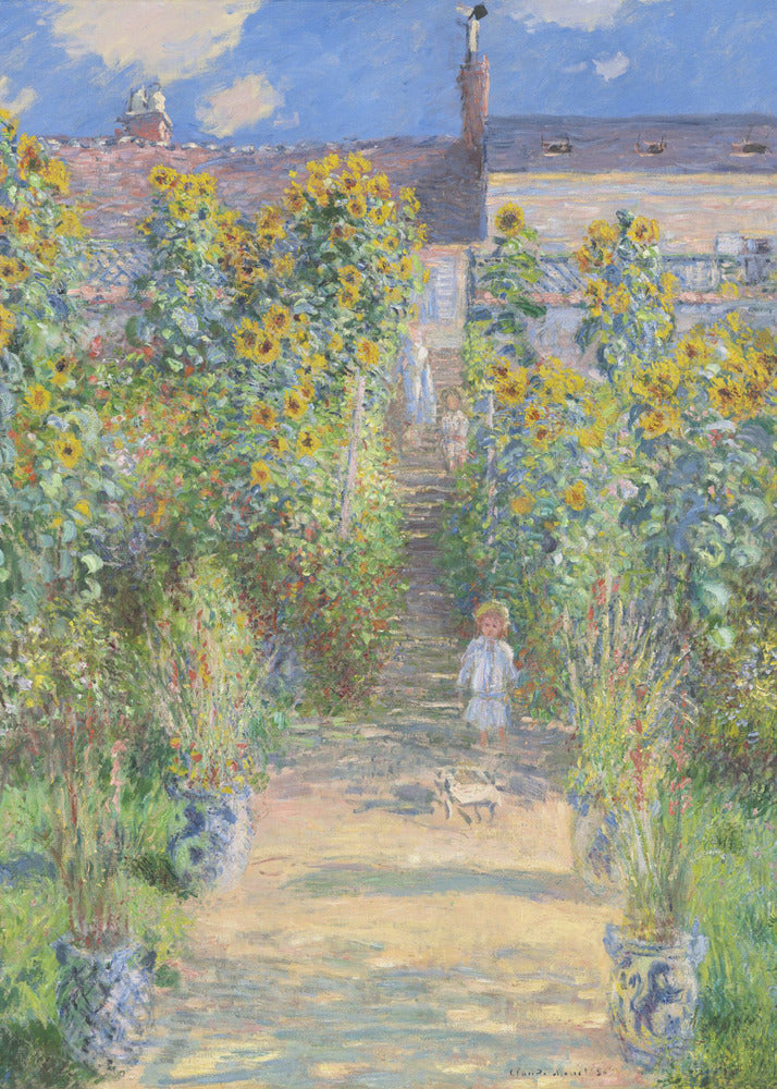 The Artist's Garden At Vétheuil (1881) By Claude Monet - Poster / Art Print