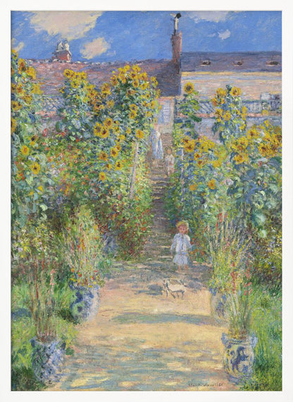 The Artist's Garden At Vétheuil (1881) By Claude Monet - Poster / Art Print