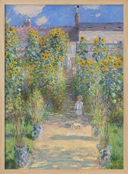 The Artist's Garden At Vétheuil (1881) By Claude Monet - Poster / Art Print