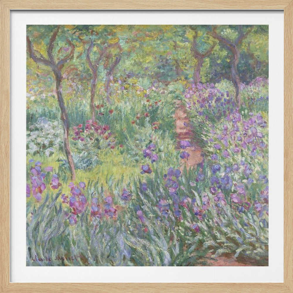 The Artist’s Garden In Giverny (1900) By Claude Monet - Poster / Art Print