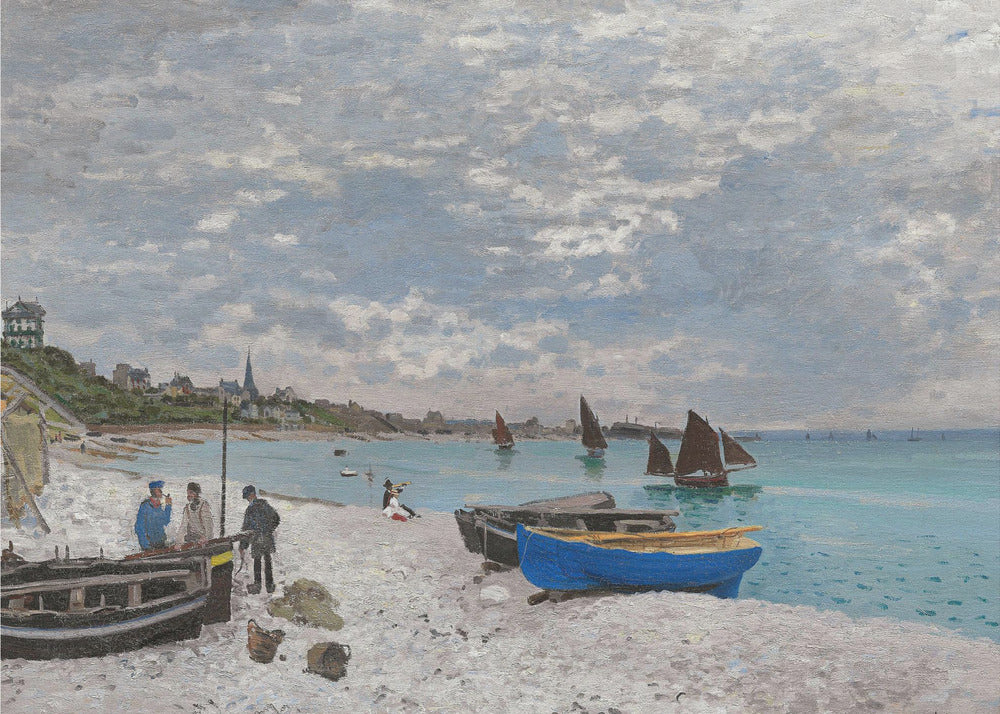 The Beach At Sainte Adresse (1867) - Poster / Art Print