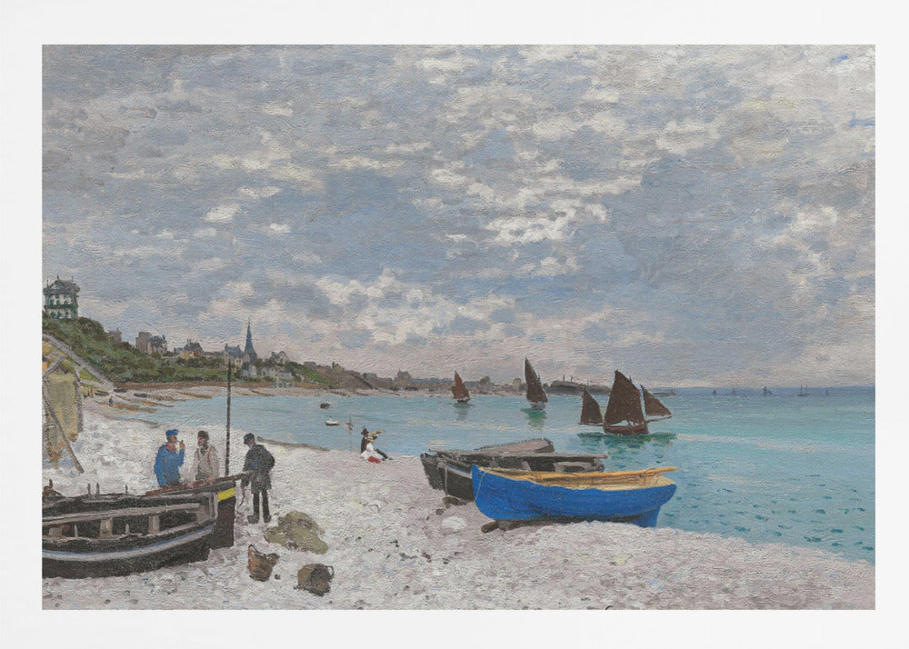 The Beach At Sainte Adresse (1867) - Poster / Art Print