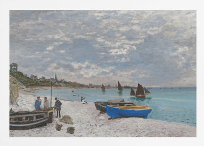 The Beach At Sainte Adresse (1867) - Poster / Art Print